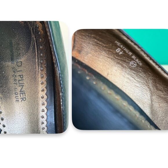 Donald J. Pliner Wedges | Donald J. Pliner Sport-I-Que| Heather Black Heels| 8.5 - Picture 4 of 4